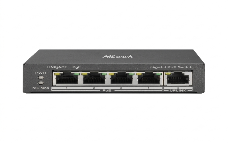4POE + 1 UPLINK PORT GIGABIT HIKVISION HILOOK UNMANAGED POE SWITCH NS-0505P-35