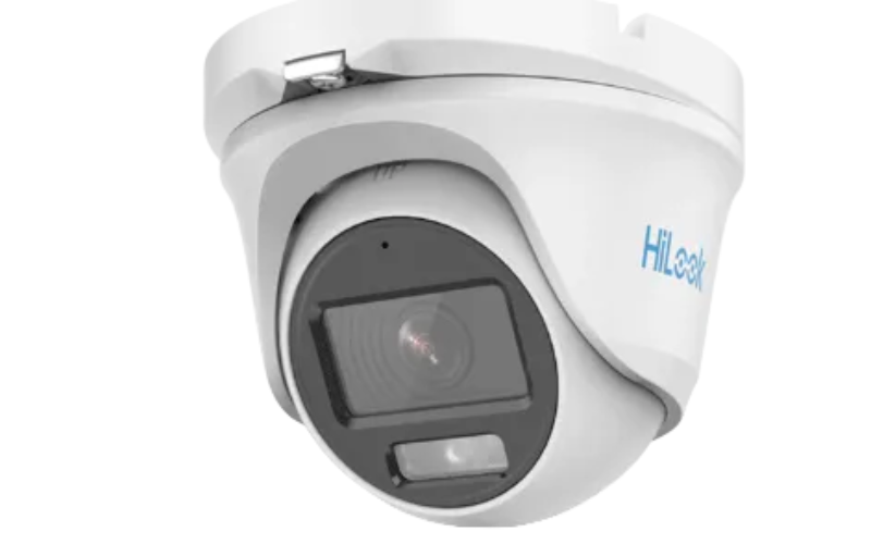 3K HIKVISION HILOOK COLORVU DOME OUTDOOR AOC CAMERA WITH BUILT IN MIC 2.8MM WHITE THC-T159-MS