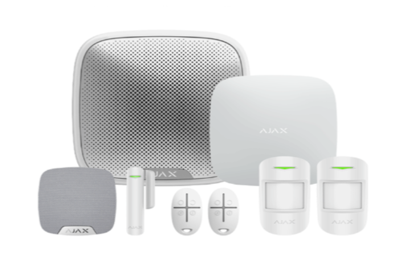 AJAX KIT1 HOUSE - MOTION PROTECT - DOOR PROTECT - SPACE CONTROL - STREET SIREN - KEY FOB - HOME SIREN WHITE AJAX-23310-WHITE