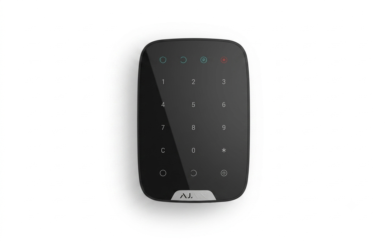 AJAX WIRELESS TOUCH KEYPAD BLACK AJAX-38248-BLACK