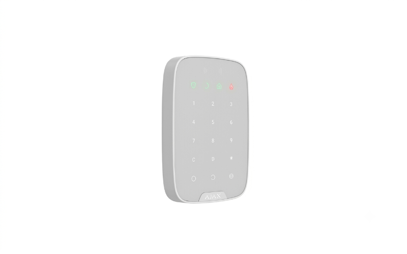 AJAX WIRELESS INDOOR TOUCH KEYPAD SUPPORTING CONTACTLESS CARDS AND TAGS WHITE AJAX-26101-WHITE