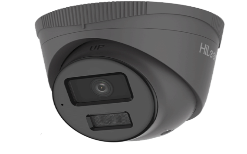 4MP HIKVISION HILOOK DOME IP POE OUTDOOR COLORVU CAMERA WITH SMART HYBRID LIGHT 2.8MM GREY IPC-T249HA-LU-2.8MM-GREY