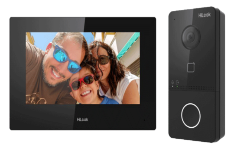 2MP HIKVISION HILOOK VIDEO DOORBELL INTERCOM VILLA DOOR STATION BLACK BUNDLE VI-K43P